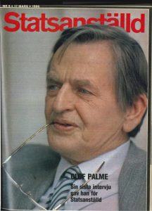 La última entrevista que dio Olof Palme