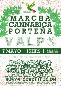 Valparaíso celebra su quinta marcha canábica