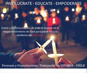 El Candlelight por el SIDA en Chile
