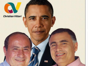 Candidato a concejal por Maipú se photoshopeó con Obama porque lo asimila "con un dirigente social"
