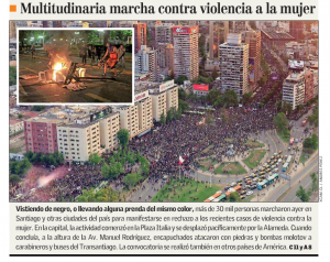 Premio a la desinformación: La alevosa cobertura de El Mercurio a la marcha #NiUnaMenos