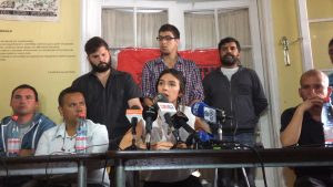 Boric, Vallejo y presidente Fech apoyan movilizaciones: “Detrás de las huelgas hay empresarios que no han querido responder”