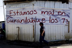 FOTOS| "Estamos mal en Curanilahue los 73": Las potentes imágenes de la huelga en la mina Santa Ana