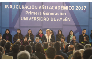 Bachelet en inauguración de Universidad de Aysén: "A partir de un derecho social no es posible lucrar"