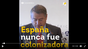 Presidente de la TV pública española dijo que su país no colonizó América Latina, sino que hizo una labor "civilizadora"