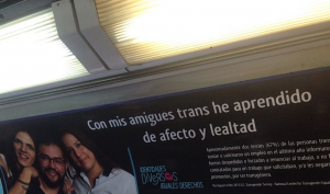"Quiéreme como soy, quiéreme trans": Campaña masiva de OTD Chile se toma el Metro de Santiago