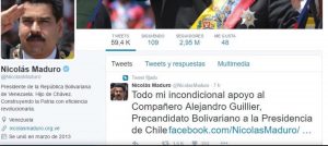 Ministro de Relaciones Exteriores: El día que Roberto Ampuero se compró un tuit falso de Nicolás Maduro para "trollear" a Guillier