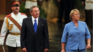 Bachelet se reunirá con Raúl Castro e iglesia católica en su visita a Cuba