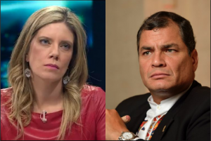 Rafael Correa respondió duramente a Mónica Rincón: "No distraiga con esta clase de basura a nuestros pueblos"