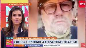 VIDEO| "Este movimiento feminista se ha descontrolado": La agresiva defensa del chef Gigi en matinal de TVN