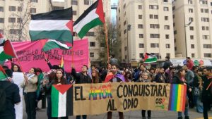 Estudiantes palestinos denunciaron censura y discriminación del Movilh en marcha por el Orgullo Gay