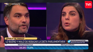 "Dile a la gente que no tienes un buen sueldo": Maite Orsini encara a Macaya por votar en contra de rebajar la dieta parlamentaria