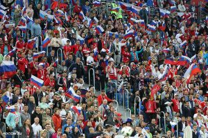 Con Putin celebrando en las tribunas: Rusia goleó a la Arabia de Pizzi en la inauguración del Mundial