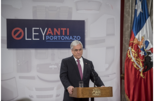 Ley "anti portonazos": Piñera suma proyectos que endurecen penas y dan más atribuciones a policías