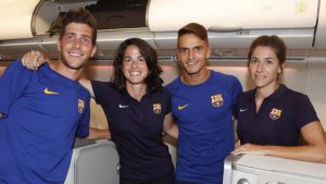 La polémica primera gira mixta del Barcelona: Los hombres viajaron en clase ejecutiva y las mujeres en turista