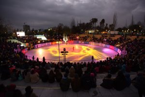 Medialuna de Maipú: El ex centro de tortura que Cathy Barriga transformó en una pista de patinaje