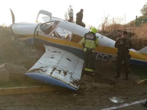 Avioneta se estrella en Peñalolén dejando 4 heridos