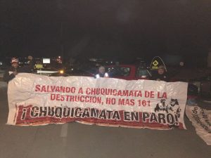 Paro Chuquicamata: Trabajadores exigen que se reintegren despedidos de forma injustificada