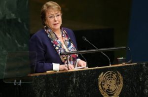 Michelle Bachelet al Alto Comisionado de DD.HH. de la ONU: ¿reír o llorar?
