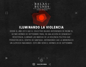 Balas de Bulnes: El proyecto interactivo que recorre las 390 marcas de bala que la dictadura dejó en el Paseo Bulnes