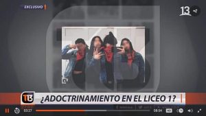 Defensora de la Niñez presenta recurso contra Canal 13 por reportaje que acusaba adoctrinamiento en el Liceo 1