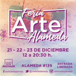 Arte y diseño en navidad: Feria Arte Alameda se realizará este 21, 22 y 23 de diciembre