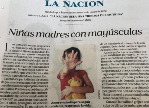 #NiñasNoMadres: Acusan a editorial de La Nación de Argentina de hacer "apología al delito de violación"