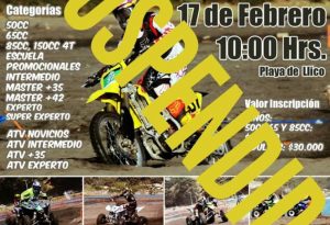Suspenden carrera de motocross en dunas de Llico tras denuncia de periodista: Bienes Nacionales anunció investigación