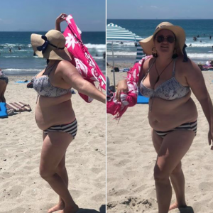 Mujer discriminada en público por usar bikini en la playa contra la gordofobia: "Hay un arco iris de cuerpos hermosos”