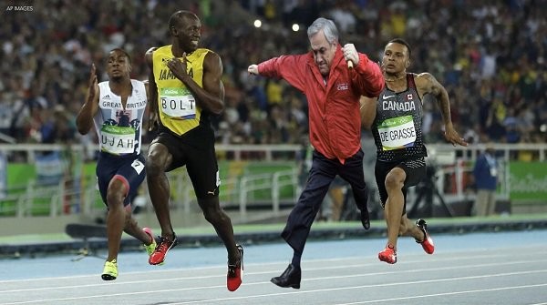 4,97 millones de seguidores de Usain Bolt en Twitter ya conocen a Piñera