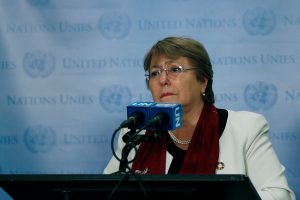 "El mundo nunca ha visto una amenaza a los derechos humanos de este alcance": Michelle Bachelet sobre cambio climático ante la ONU