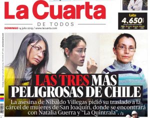 REDES| “Basta, esto parece una mala broma”: duras críticas a portada de La Cuarta que titula “Las 3 más peligrosas de Chile”