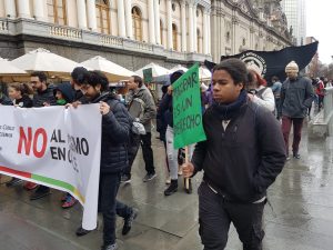 "Migrar no es un delito": Organizaciones marchan para exigir al gobierno una política migratoria justa