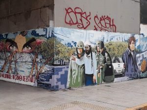 Chileno que realizó mural en homenaje a Santiago Maldonado en el barrio de La Boca: "Tenemos la misión de denunciar este tipo de casos"