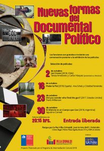 "Nuevas formas del documental político": el ciclo de cine gratuito de la Corporación Parque por la Paz Villa Grimaldi