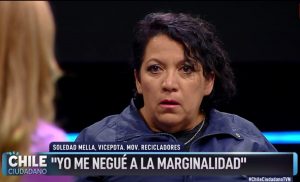 Las aplaudidas reflexiones de la recicladora Soledad Mella: "Los delincuentes que dicen ustedes, son los delincuentes que creó este sistema"