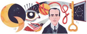 Google dedica doodle al poeta chileno Vicente Huidobro