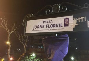 Feministas renombran calles y plazas públicas conmemorando a mujeres de cara al 8M