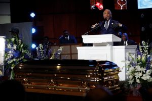 FOTOS| "Murió por la pandemia del racismo y la discriminación": Realizan el primero de los tres funerales de George Floyd