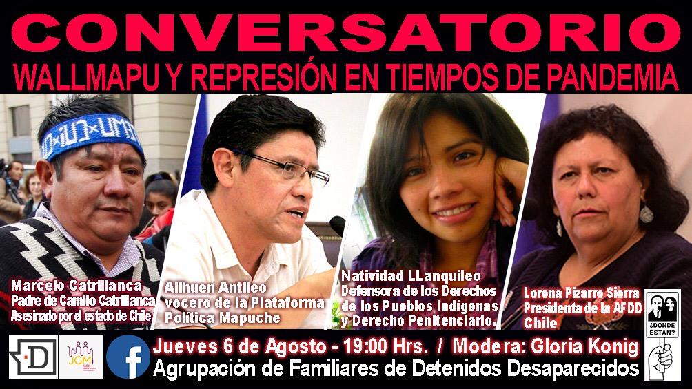«Wallmapu y represión en tiempos de pandemia»: Conversatorio será transmitido este jueves en vivo por El Desconcierto