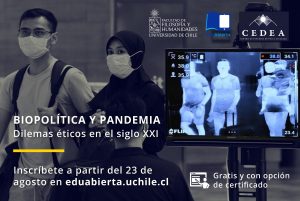 Ya se encuentran abiertas las inscripciones para curso gratuito “Biopolítica y Pandemia: Dilemas éticos del siglo XXI” de la Universidad de Chile