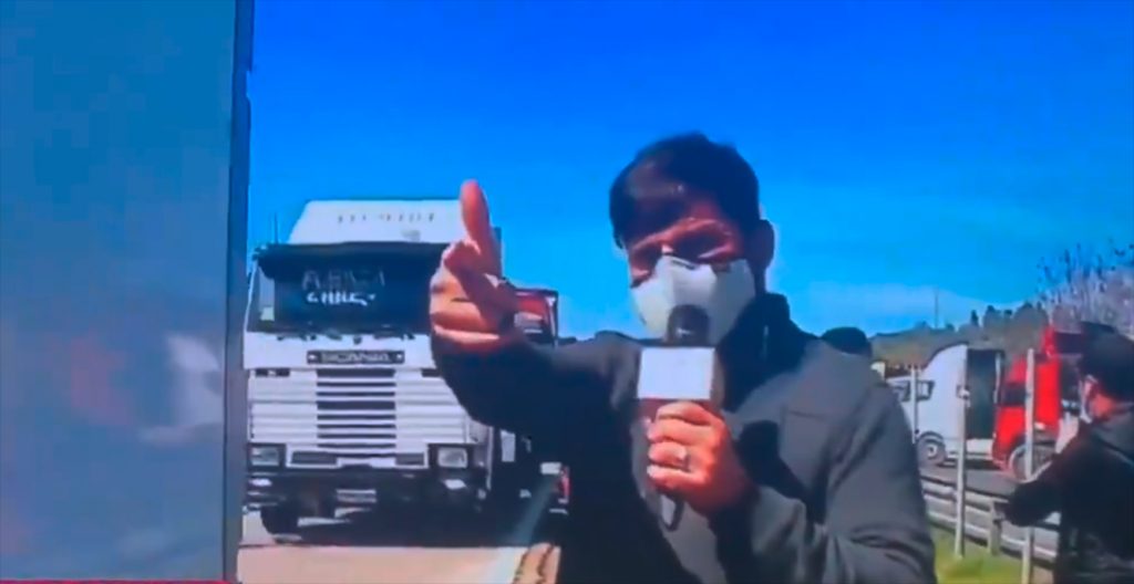Rafa Cavada se convierte en tendencia de redes tras encarar en vivo a camionero