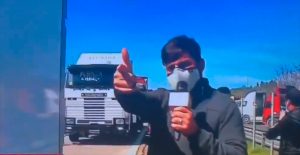 Rafa Cavada se convierte en tendencia de redes tras encarar en vivo a camionero