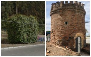 FOTOS| Talcahuano: Podan una enredadera y descubren histórico torreón del siglo XVIII