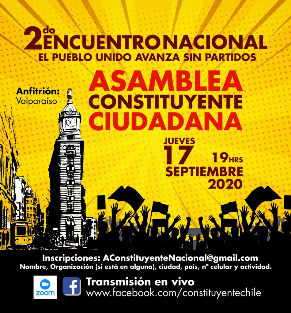 Este jueves se realiza el Segundo Encuentro Nacional de la Asamblea Constituyente Ciudadana 