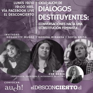 Hacia una Constitución feminista: Autoras inician ciclo de conversación Diálogos Destituyentes