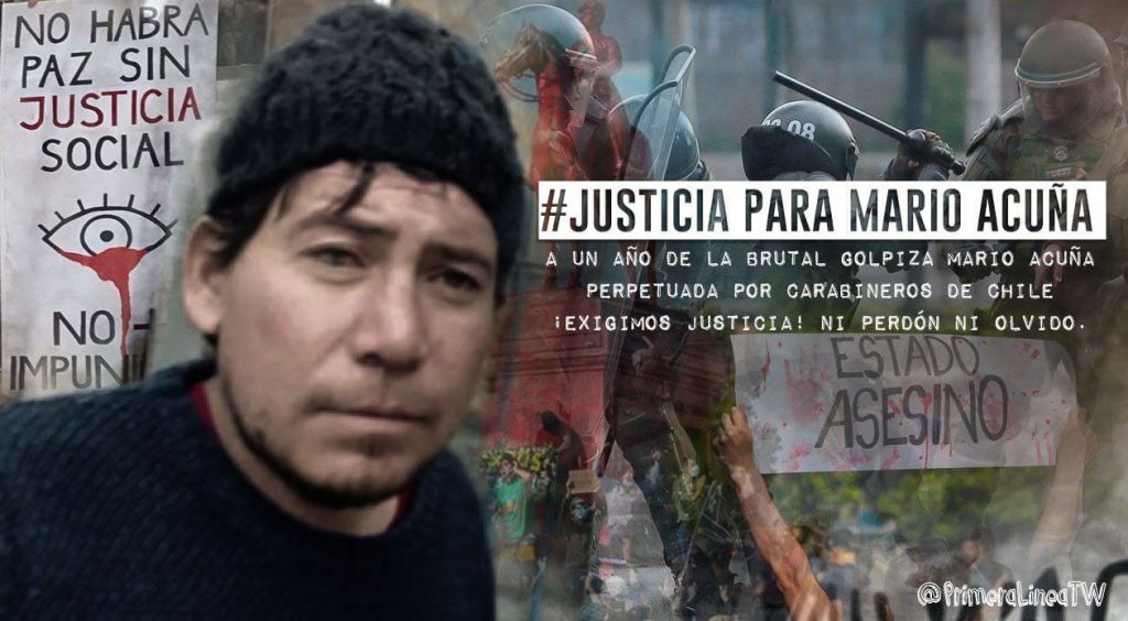 #Justicia Para Mario Acuña: Familia llama a tuitazo nacional un año de la golpiza de carabineros