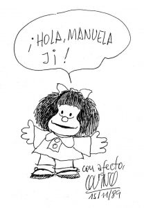 La primera visita de Mafalda a Chile