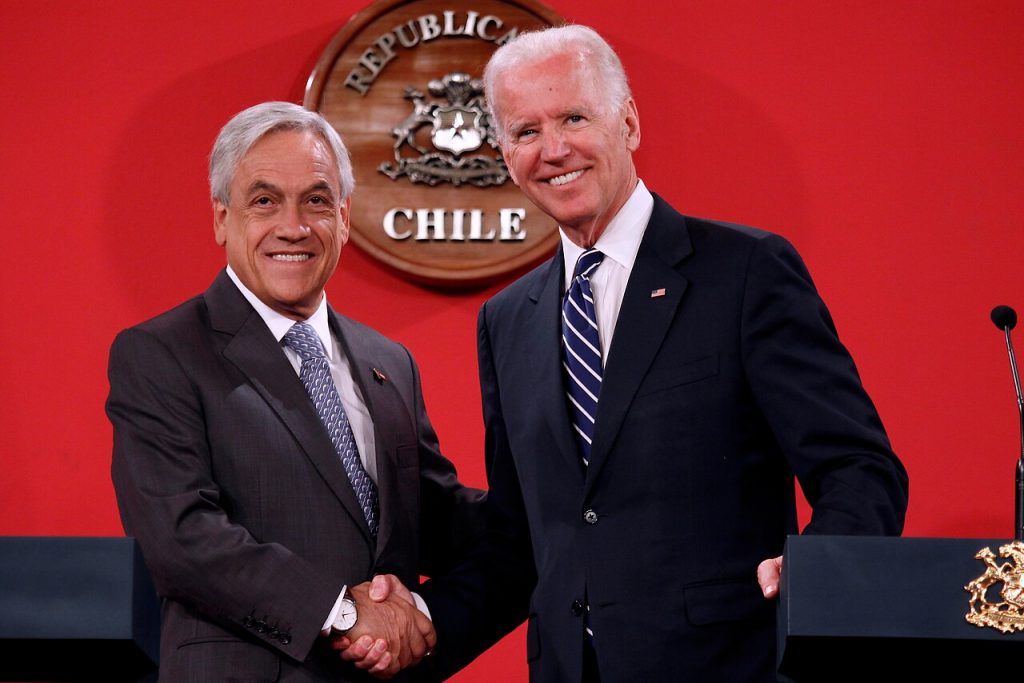 Sebastián Piñera felicita a Joe Biden tras su triunfo en las elecciones de Estados Unidos