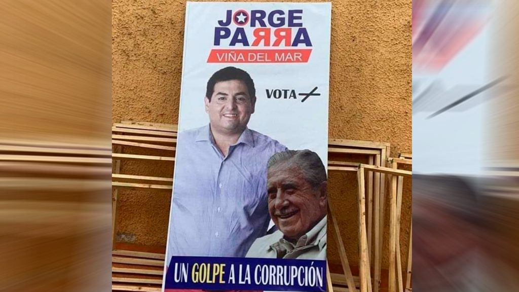 Candidato a concejal por Partido Republicano de Kast se promociona con imagen de Pinochet